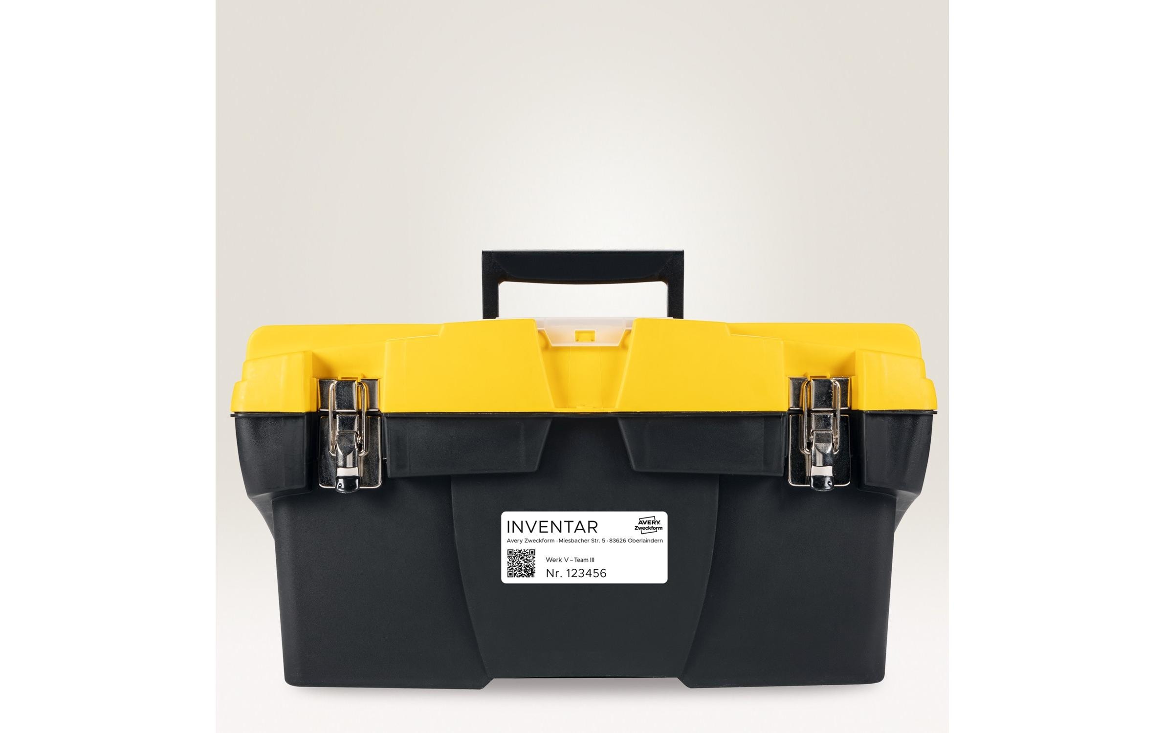 Universal-Etiketten 63.5 x 33.9 mm, 20 BlattWetterfeste Etiketten