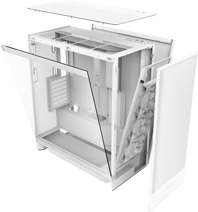 NZXT H7 Flow (2024) Mid-Tower PC kabinet (hvid)