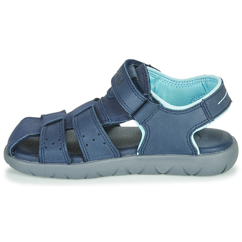 Timberland - NUBBLE LEATHER FISHERMAN - Bleu
