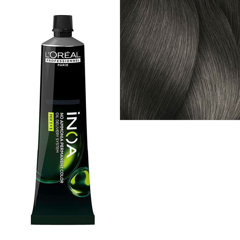 Coloration sans ammoniaque Inoa 7.17 blond cendré mat