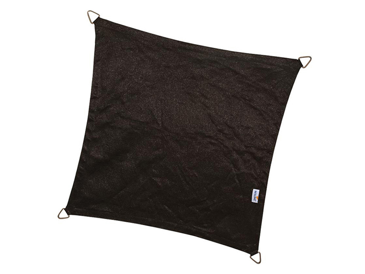 Platinum Coolfit 5x5m vierkant schaduwdoek - Zwart