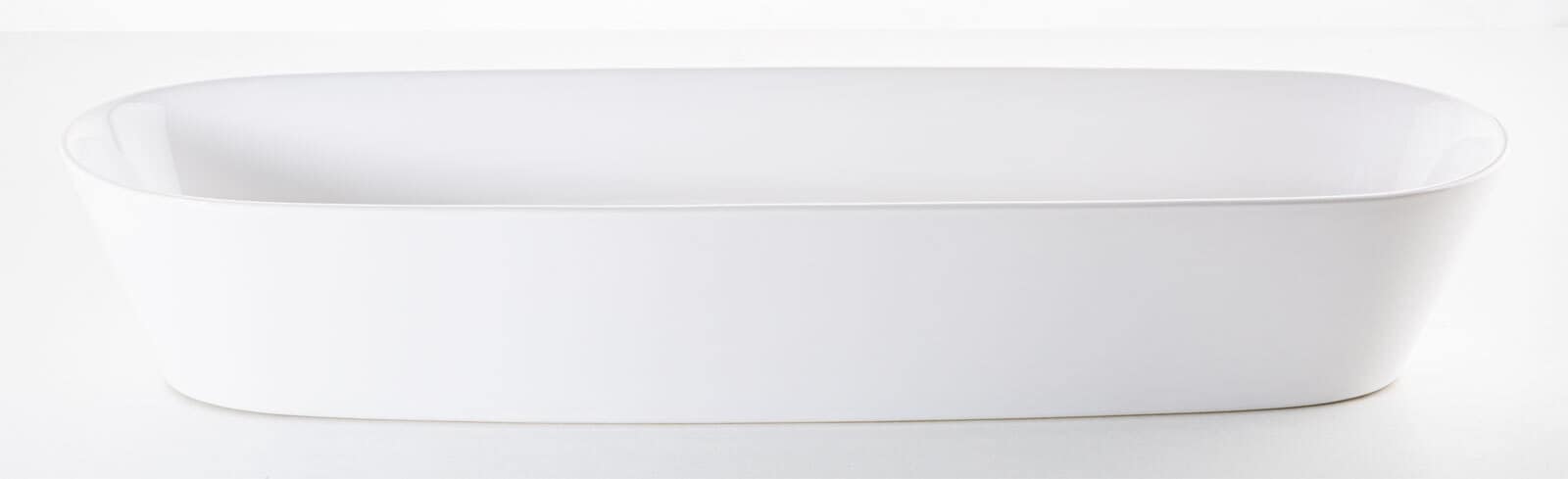 ASA Schale GRANDE 11 x 7.5 x 40 cm Keramik weiß