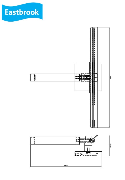 Eastbrook Rimini messing wisser chroom