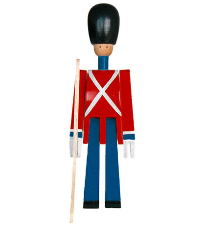 Kay Bojesen Holzfigure - Menig Med Gevær - 21 cm - Klein - Rot/B