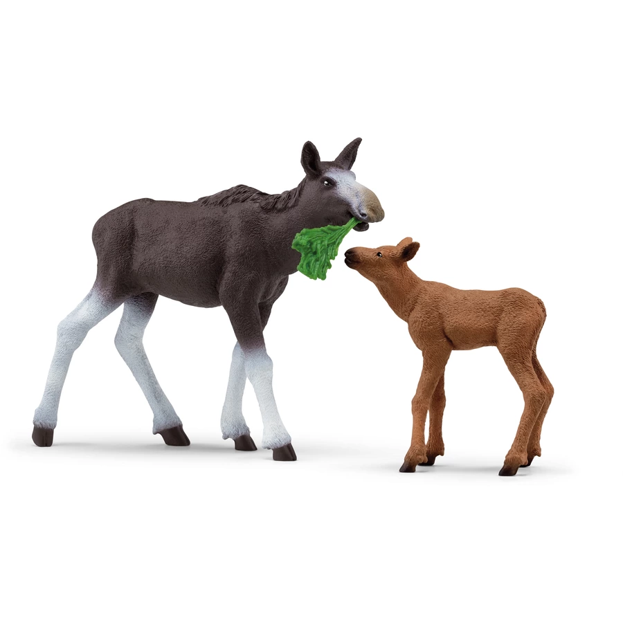 schleich® Elchkuh mit Kalb (NatGeo) 42603