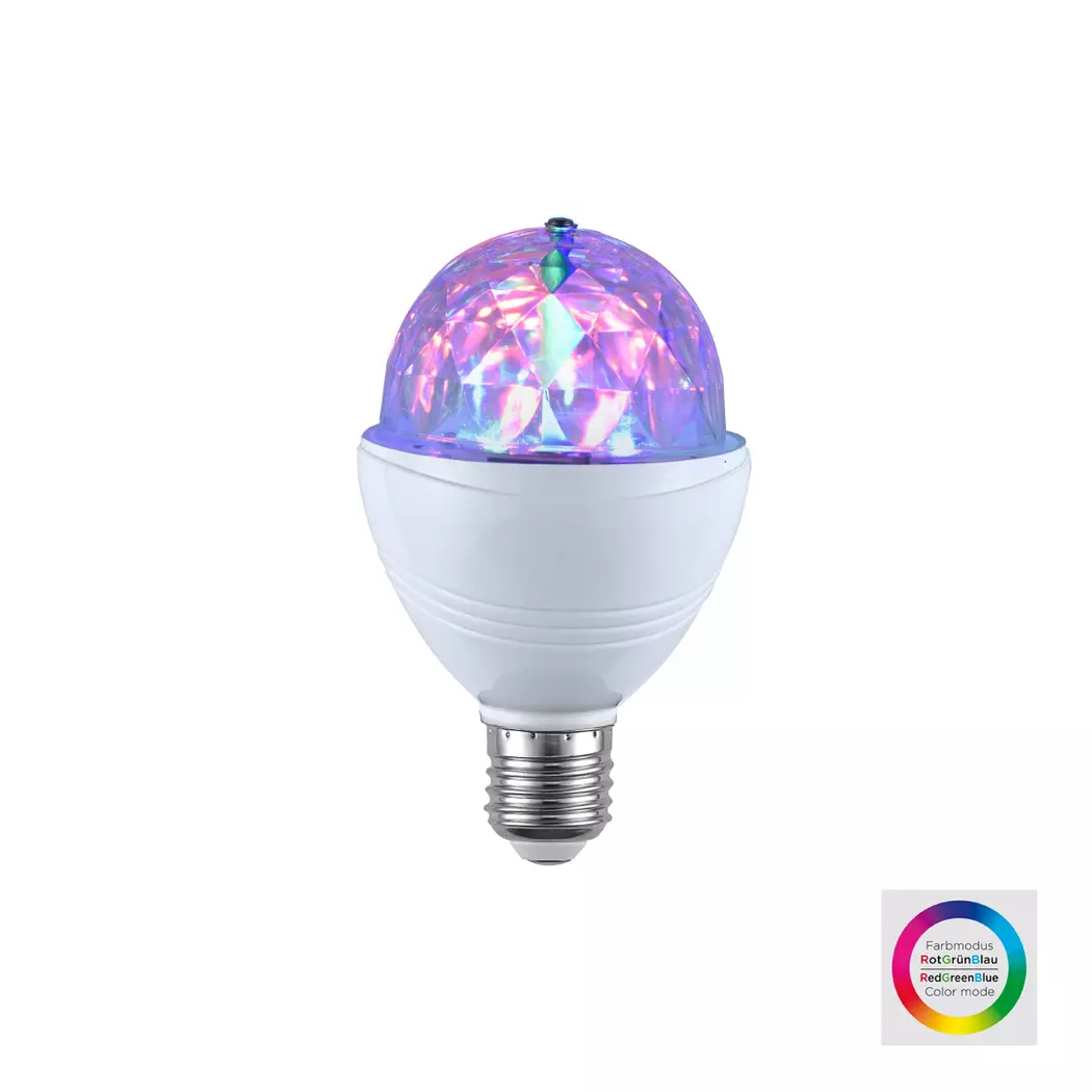 LED-Discobirne E27/ 3Watt Energie A