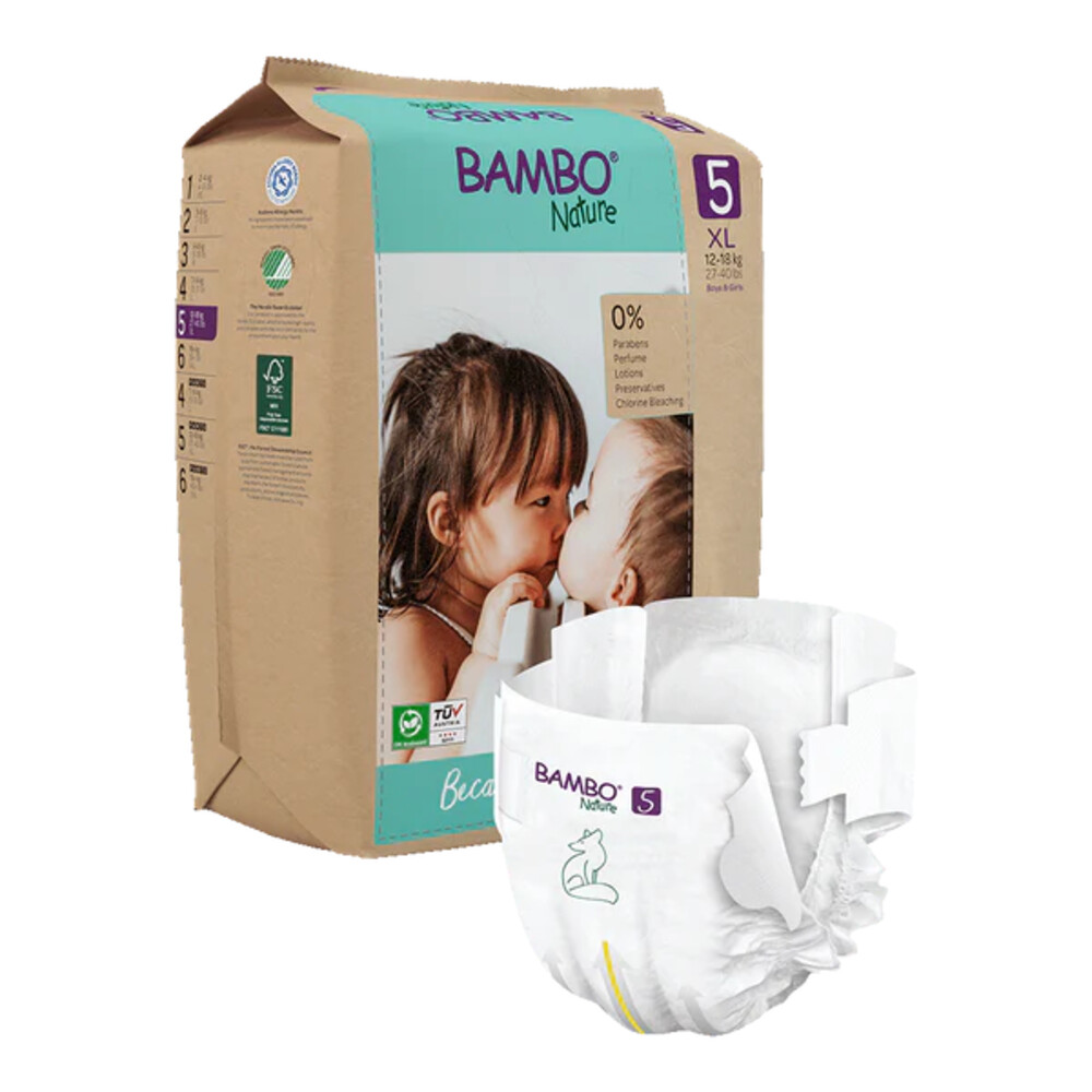 Bambo Nature Luiers Maat 5 (12-18 kg)22 stuks