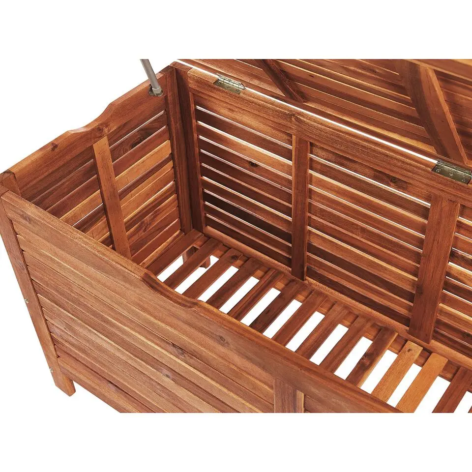 RIVIERA - Kussenbox - Donkere houtkleur - 130 cm - Acaciahout