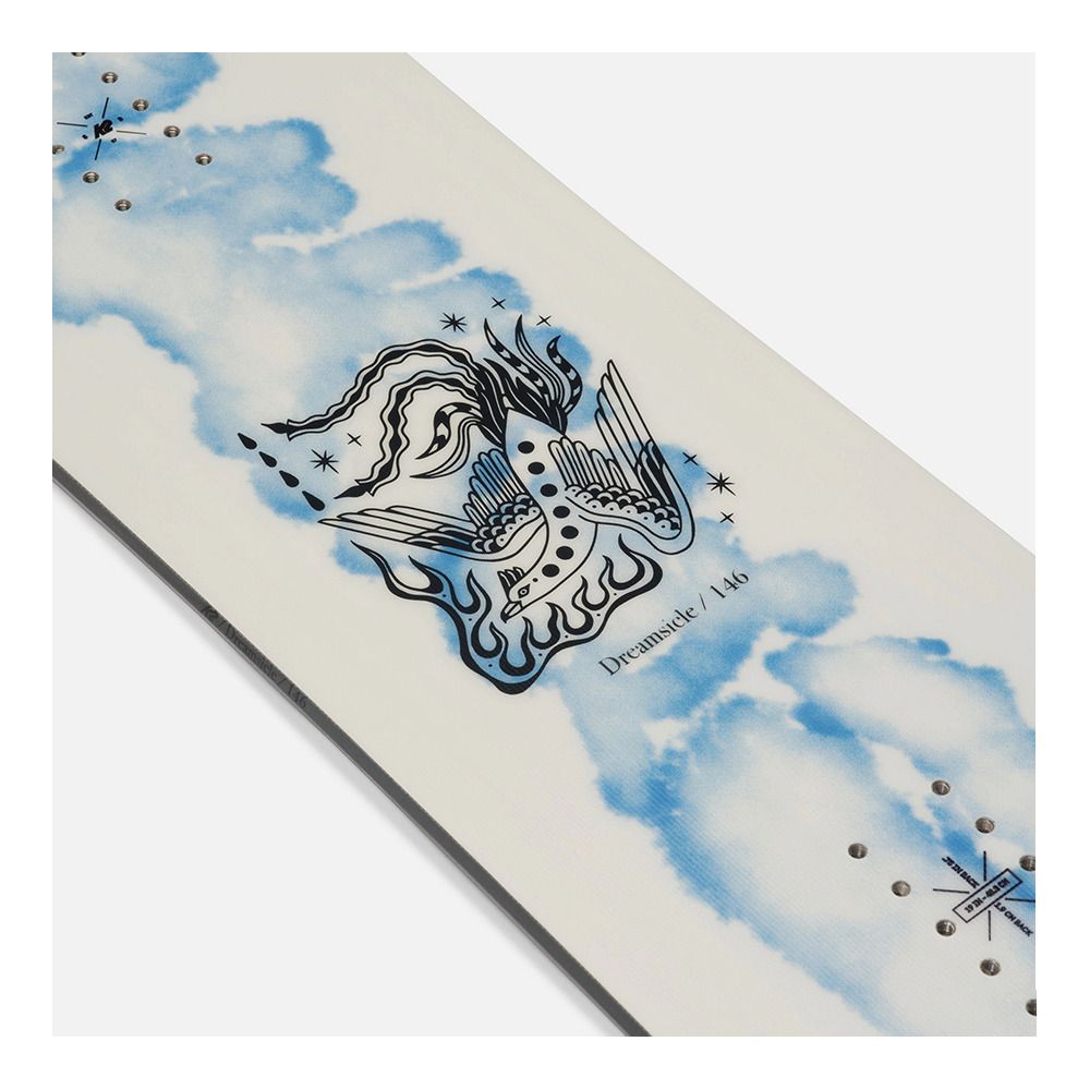 K2 DREAMSICLE - Snowboard all mountain Femme white/grey blue/grey blue