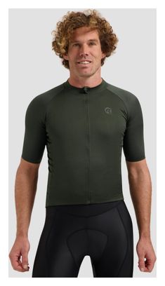 Maillot Manches Courtes Vélo Rogelli Essential II Vert Homme