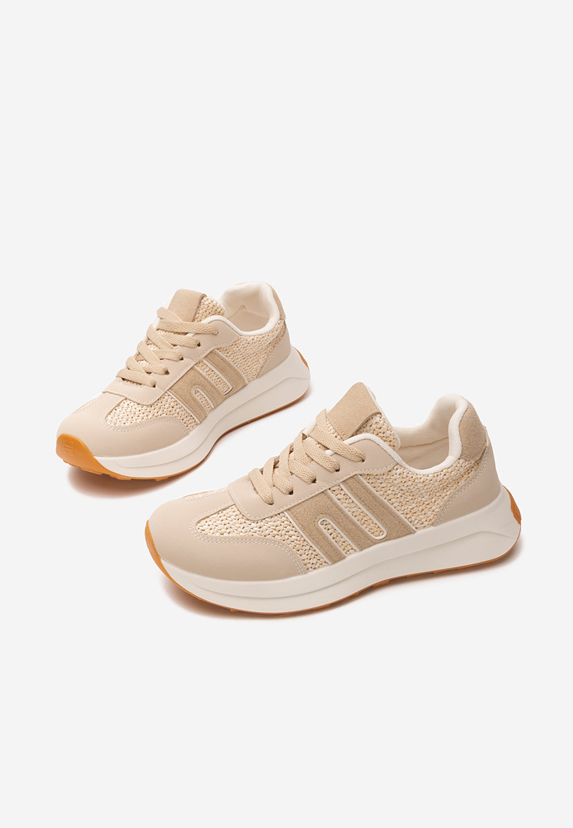 Baskets pour femme beige Roksana V5