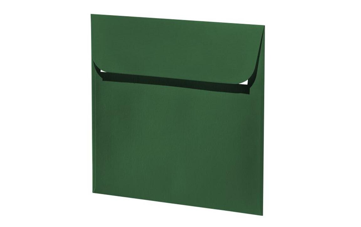 Couvert 1001, 16 x 16 cm, 5 Stück, RacinggreenEdler Briefumschlag