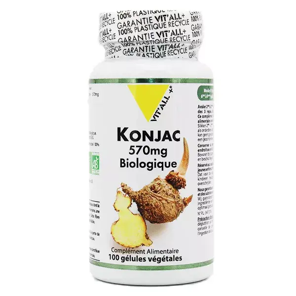 Vit'all+ Konjac 570mg Orgânico 100 cápsulas
