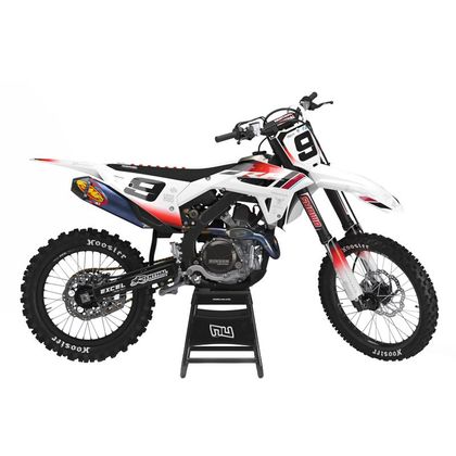 Kit déco RiderUnik CRUZRED - Blanc / Rouge