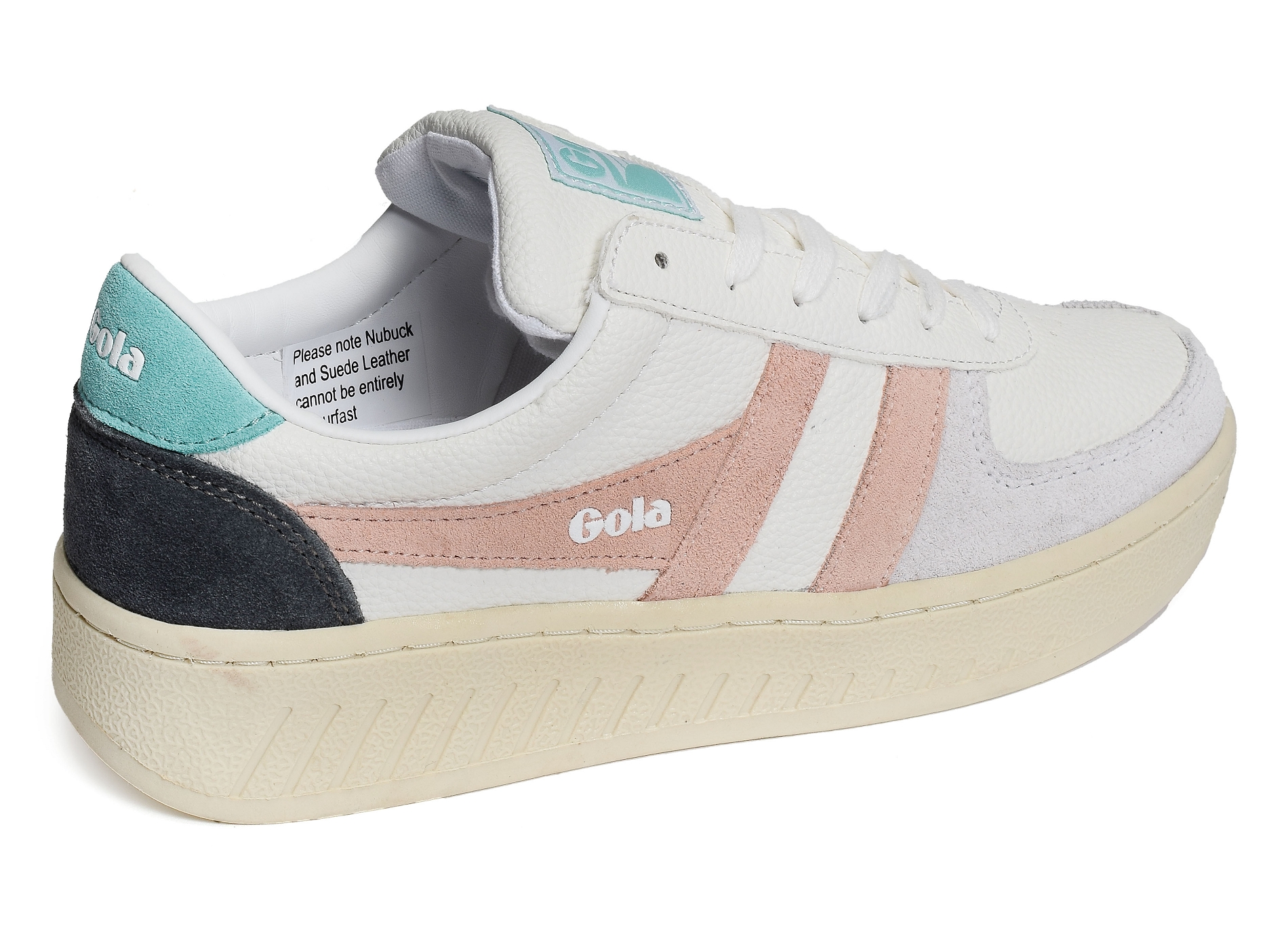 Grandslam trident trainers w blanc rose