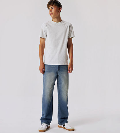LMTD Jeans - NlmToizza - Medium+ Blue Denim/Schmutzige Wäsche