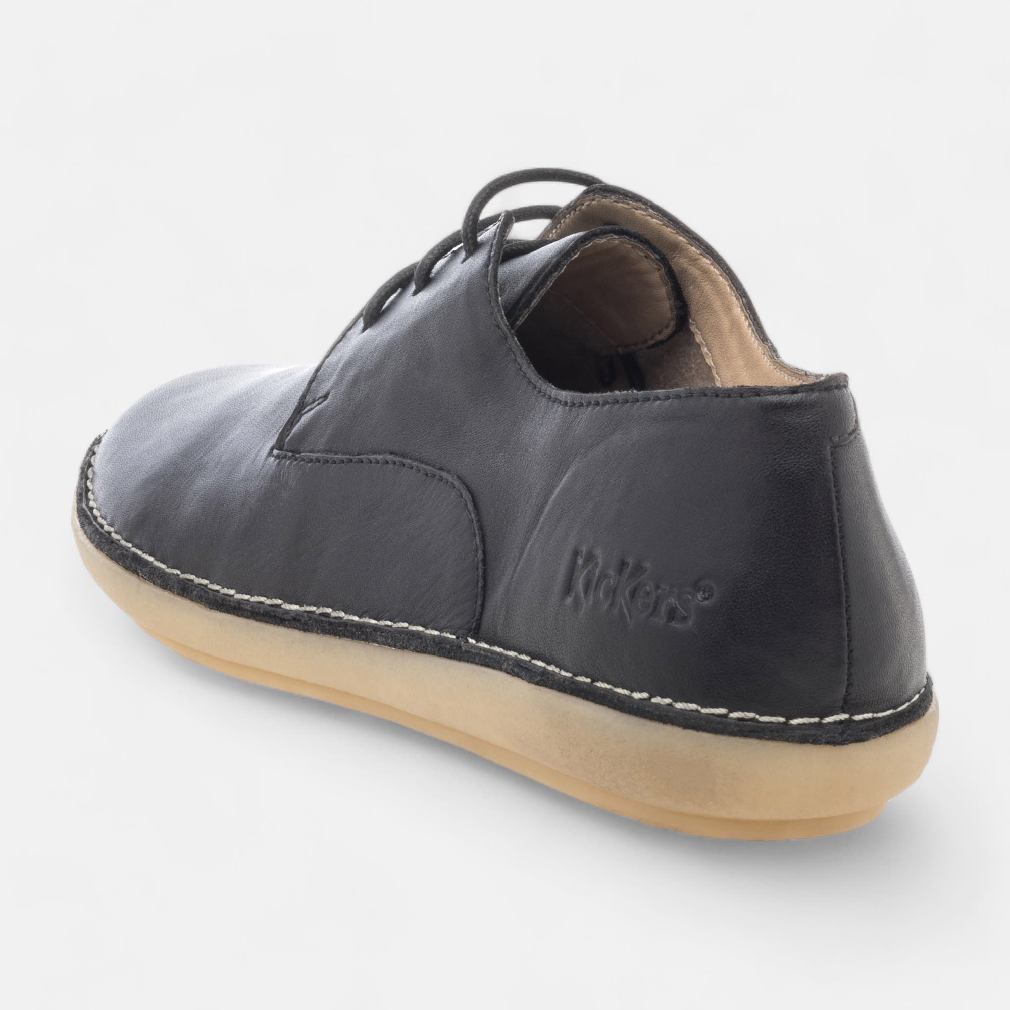 Derbies Femme en cuir noir