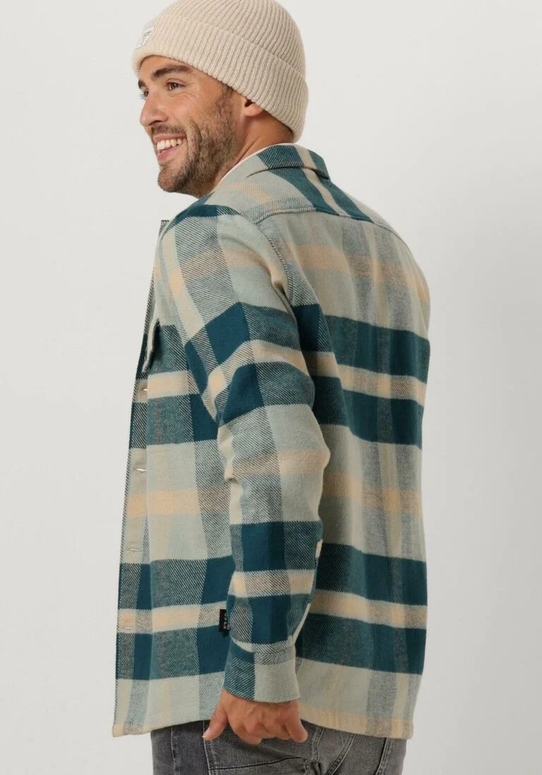 BUTCHER OF BLUE groene butcher of blue overshirt marvin check overshirt