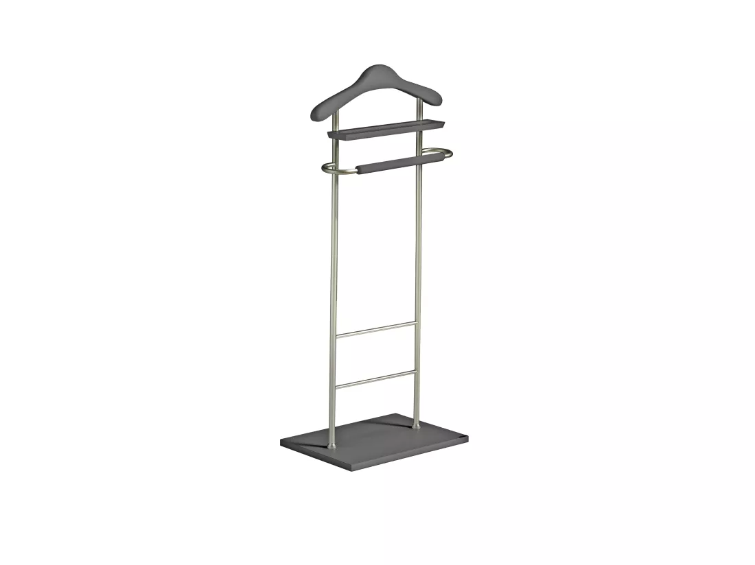 Valet de nuit - H110cm x L45cm x P28cm - hêtre massif gris - Essence