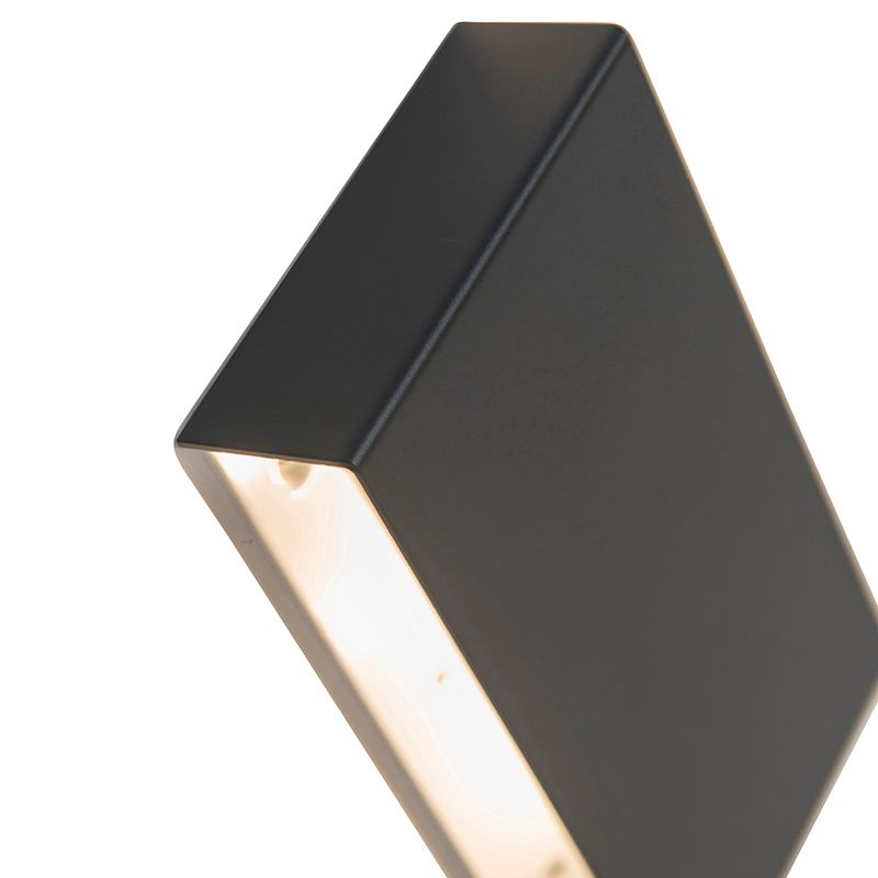 Smart wandlamp zwart 24 cm incl. 2 Wifi G9 - Otan