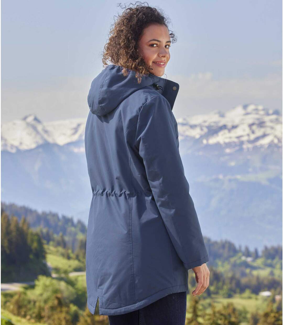 Parka à Capuche Matelassée Tendance