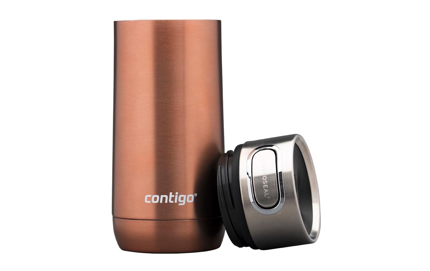 Thermobecher Luxe Autoseal 360 ml, BraunMug aus Edelstahl