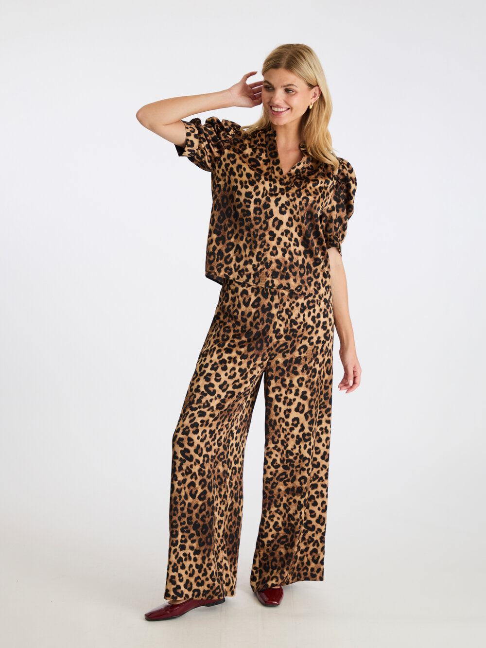 Neo Noir  Roella Leo bluse - Leopard