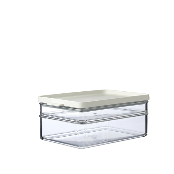 Boite de conservation 2 compartiments blanche Mepal
