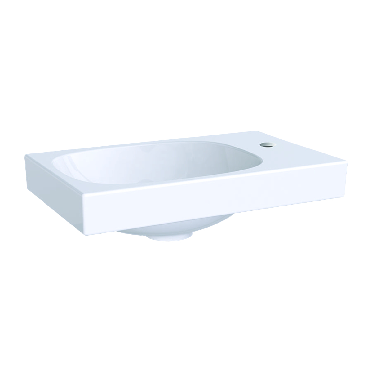 Geberit Acanto Fontein met overloop en kraangat 45cm wit