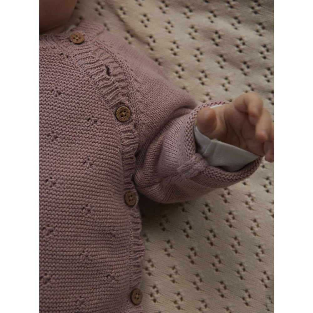 Køb Lil'Atelier Misty Rose Nbflaguna Ls Slå-om Strik Lil Noos