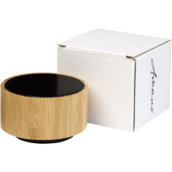 EgotierPro 124100 - Haut-parleur Bluetooth® en bambou Cosmos