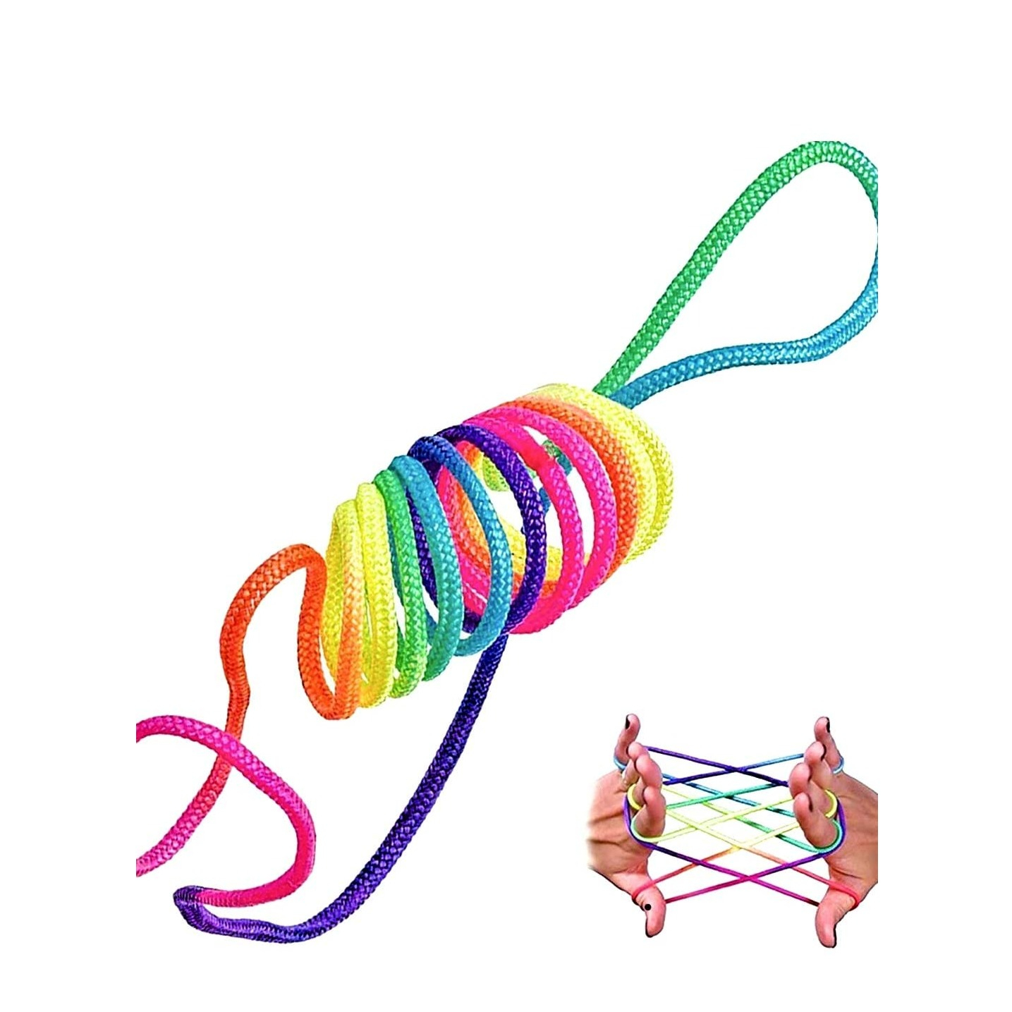 (165cm) Fadenspiel Fingertwist Schnurpuzzle Geschicklichkeitsspiel