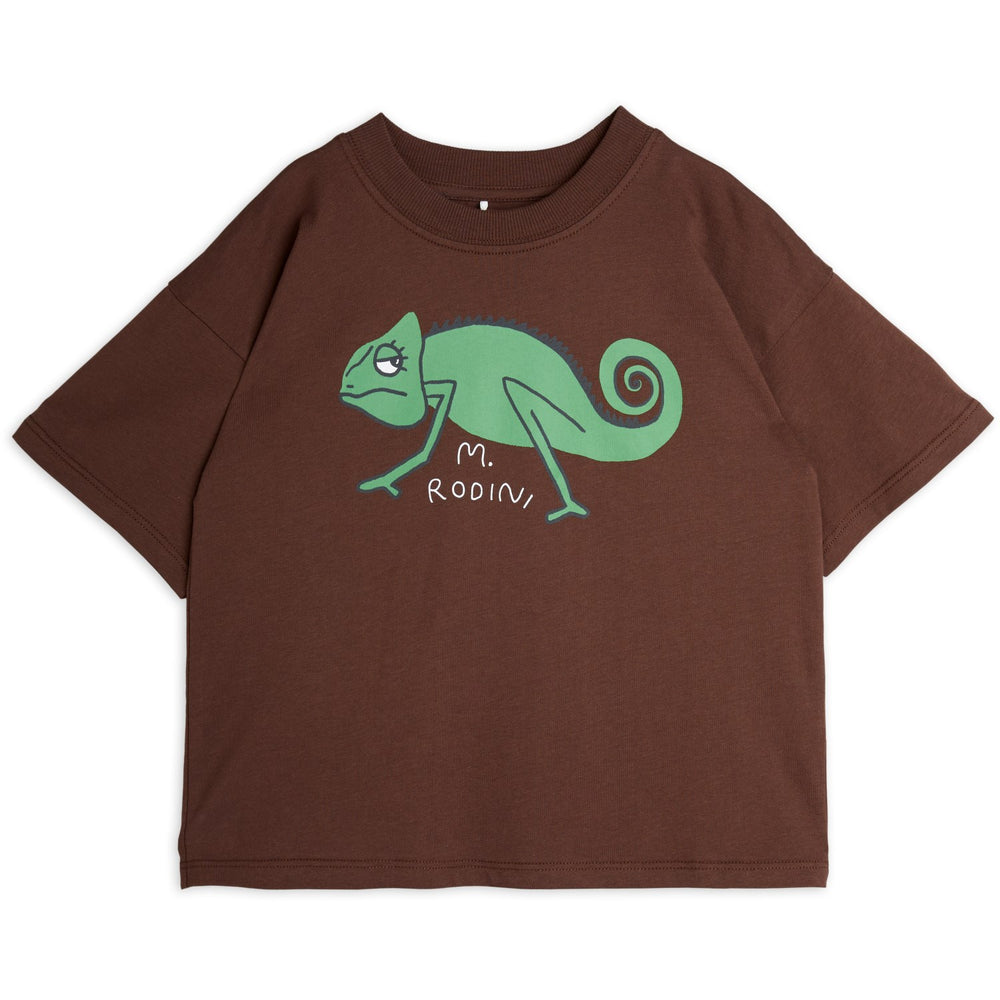 Køb Mini Rodini Brown Lizard T-Shirt