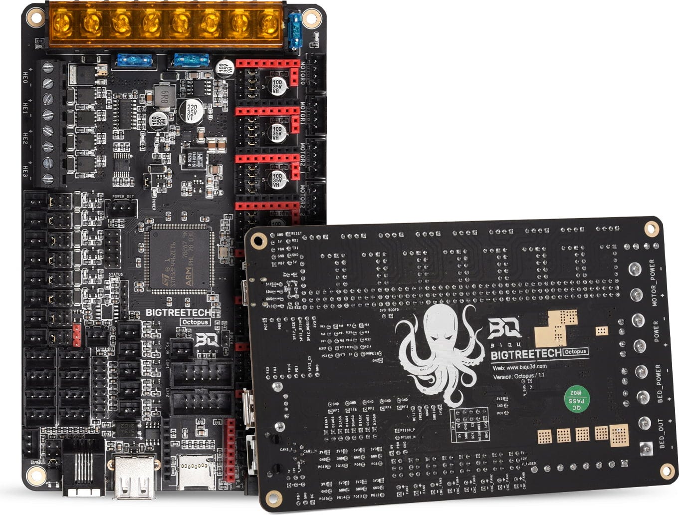 BIGTREETECH  Octopus, V1.1    Extrem leistungsstarkes Mainboard mit 8 Stepper Driver Support