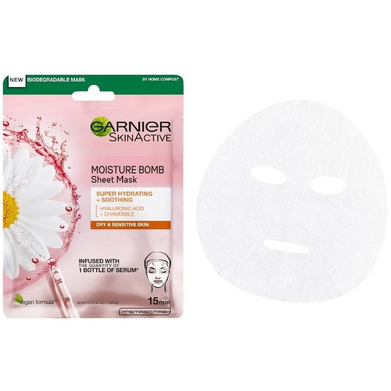 Garnier Skinactive Moisture Bomb Hydrating + Soothing Tissue Mask 1 Piece