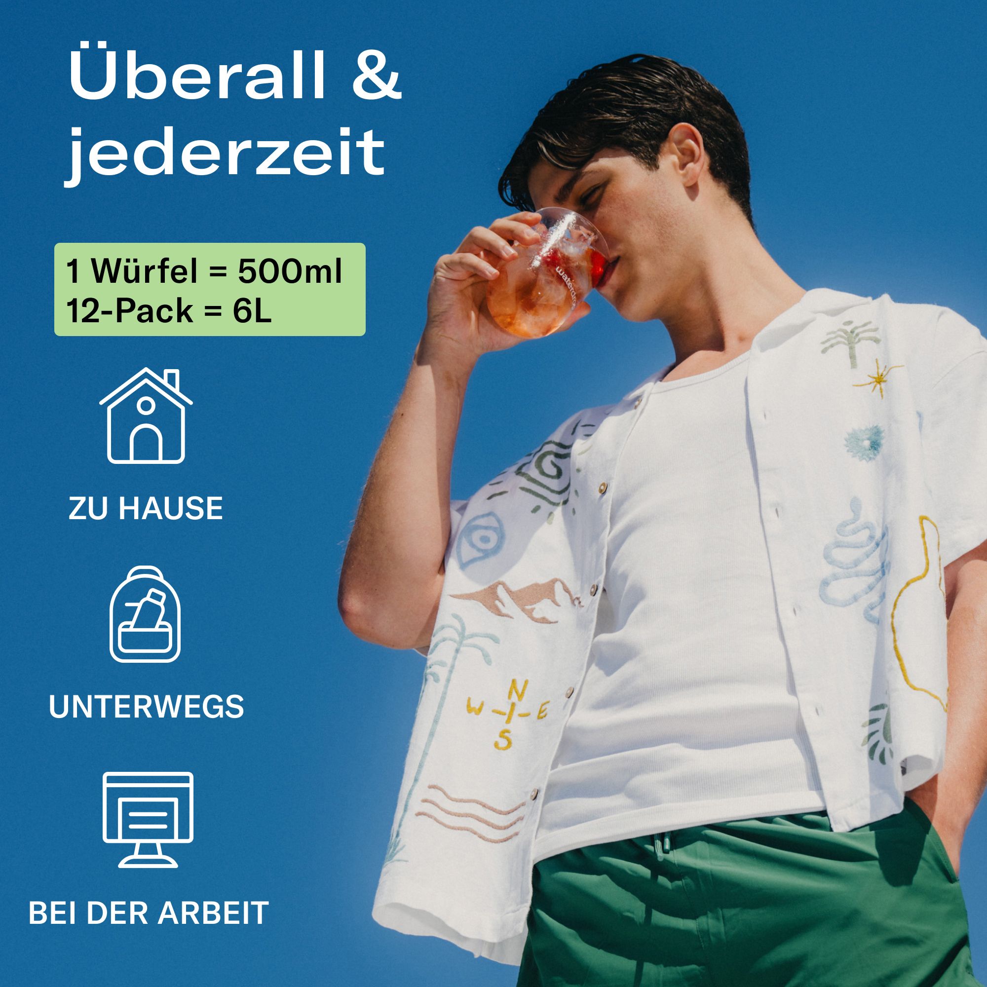 waterdrop® Microdrink Ice Tea Set Getränkewürfel