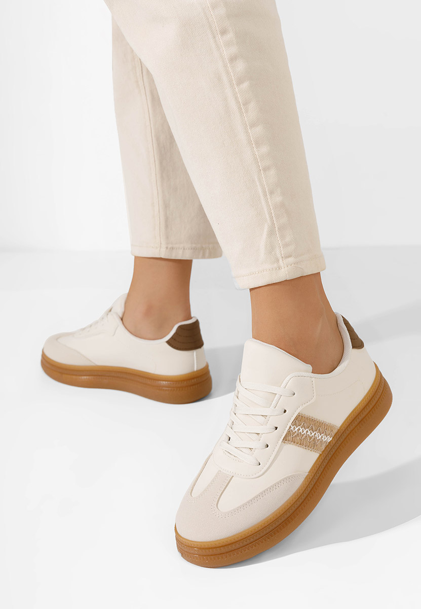 Baskets pour femme blancs Tristina