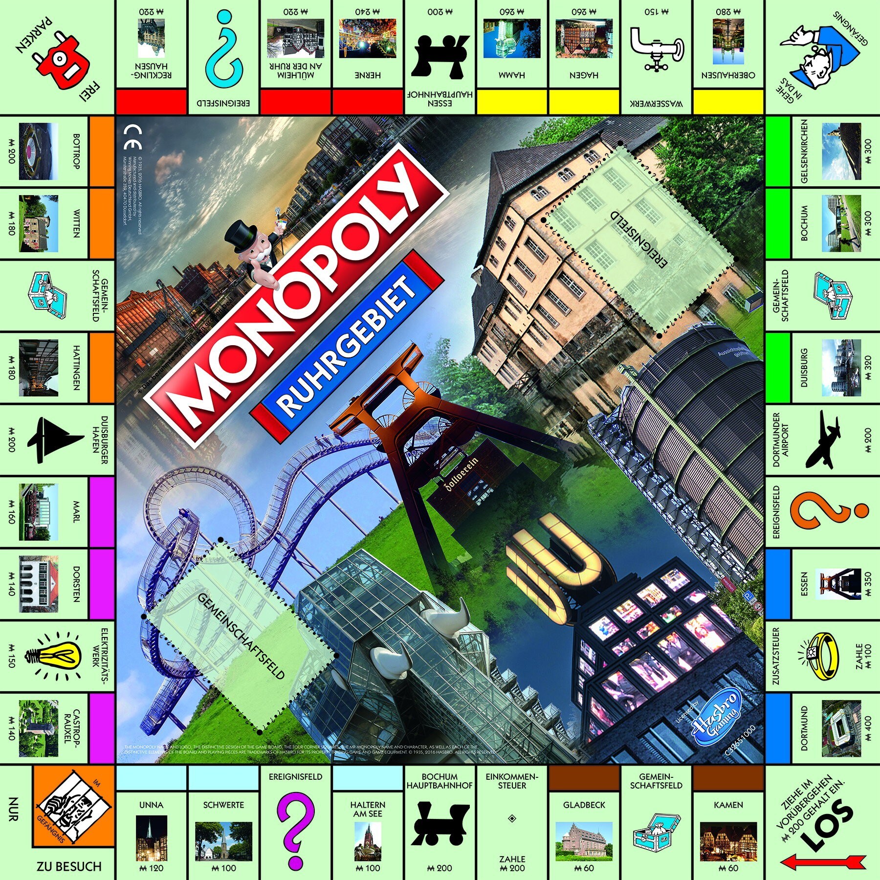 Monopoly Ruhrgebiet Stadtedition Brettspiel Gesellschaftsspiel