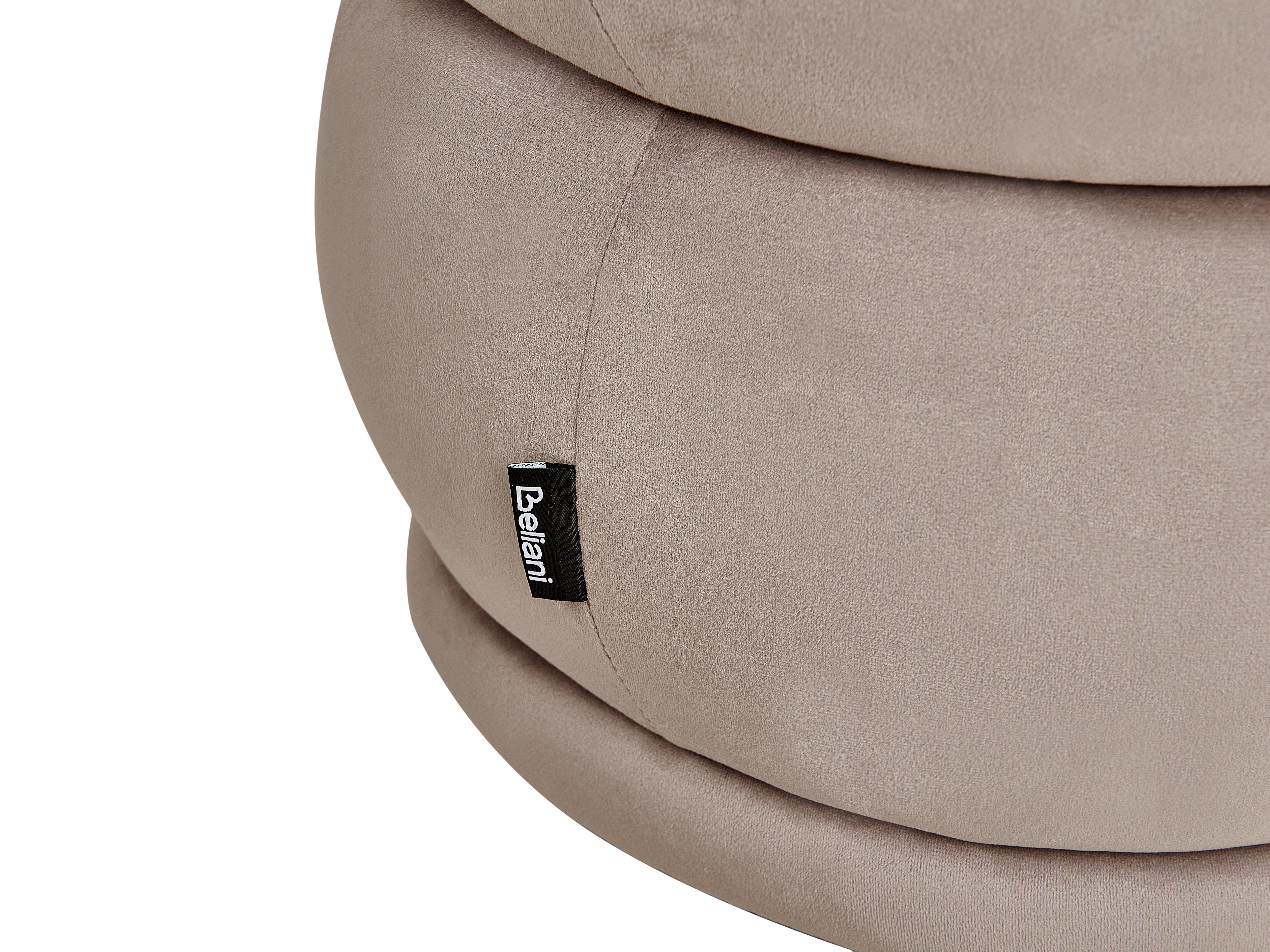 Bankje ELLENDALE Fluweel Taupe