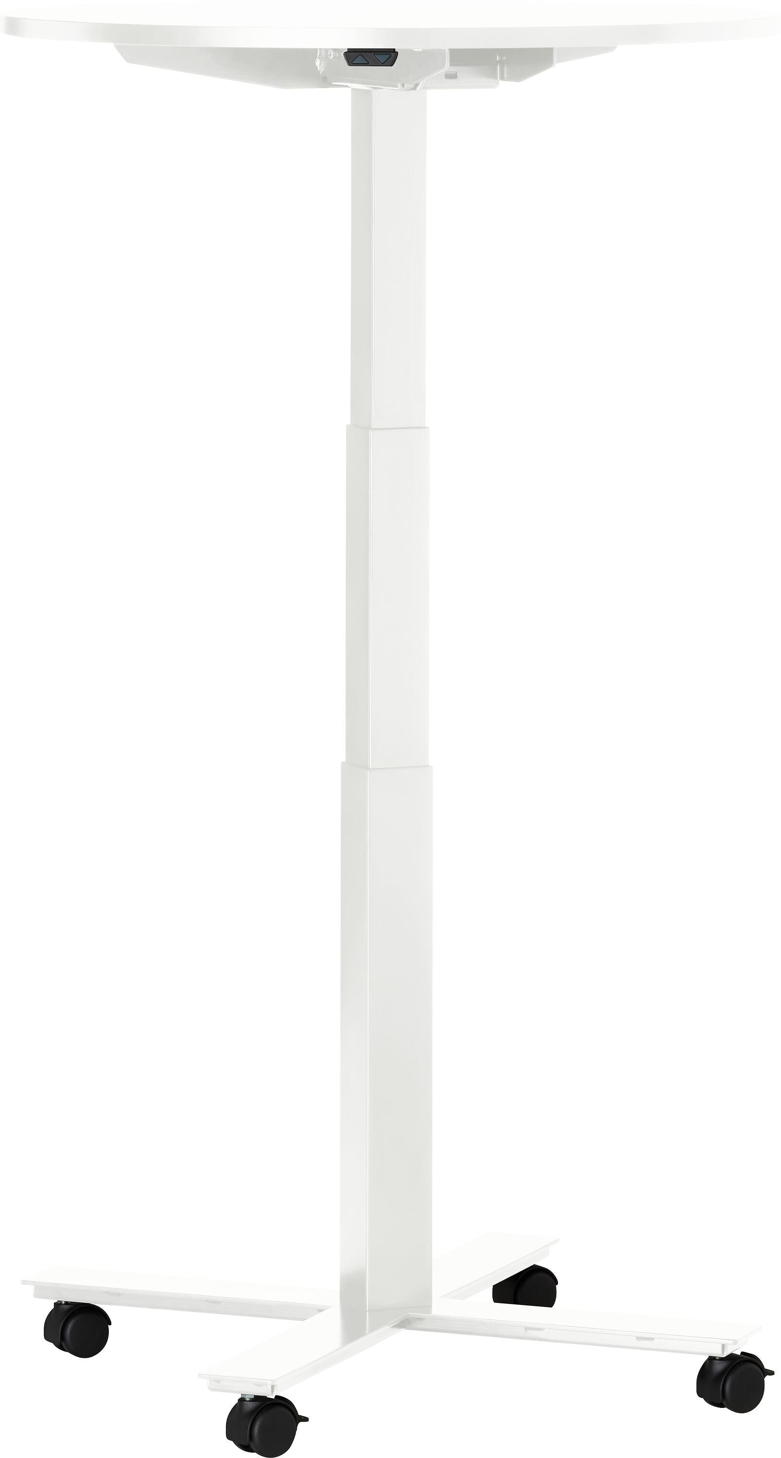 FLEXCUBE Besprechungstisch höhenverstellbar - Weiss / H: 66.5 cm