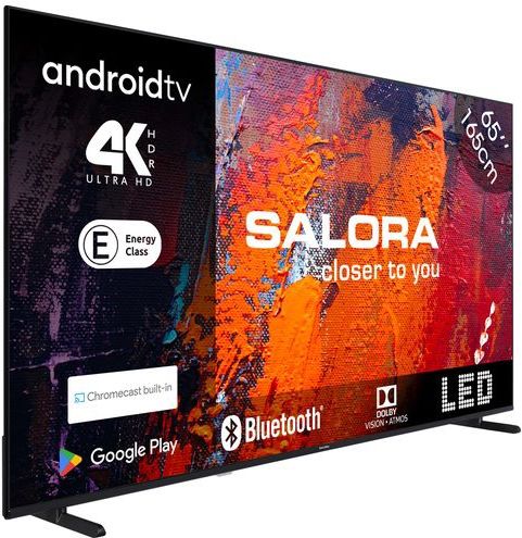 Salora - 65UA550 - LED TV - Zwart - 4K Ultra HD - Android TV
