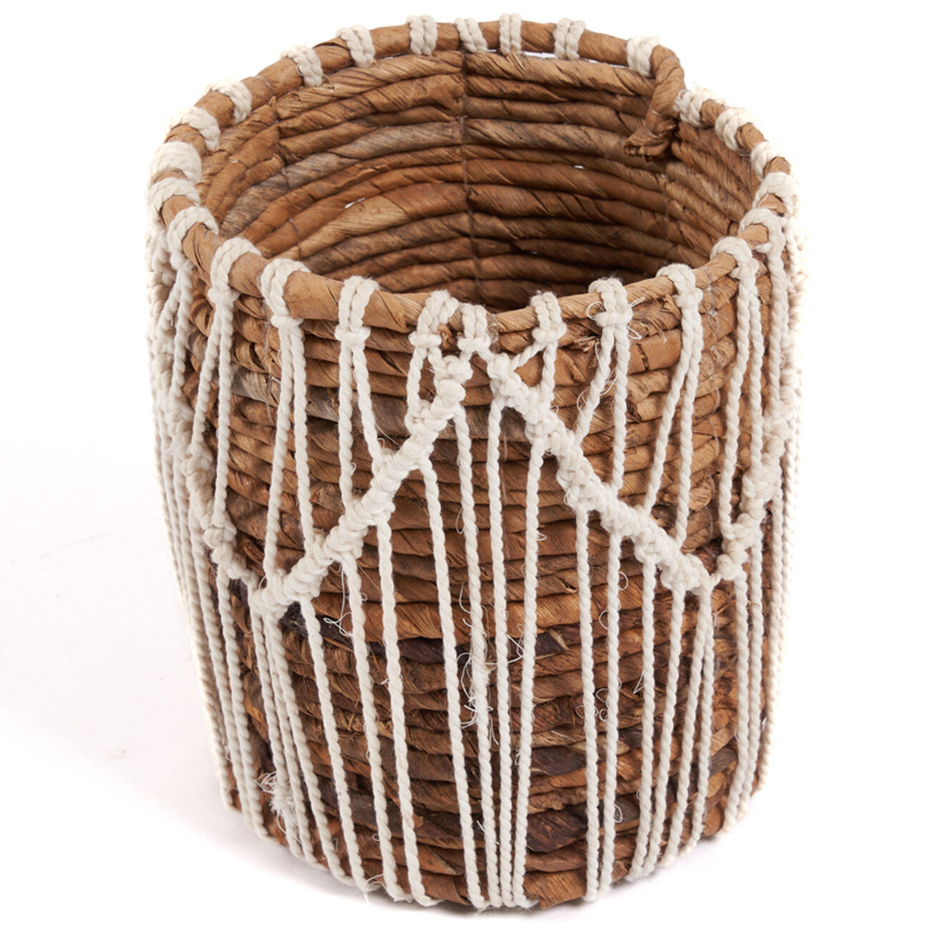Bazar Bizar Panier Macra-mazing Basket  marron/blanc - D.14xH.16 cm