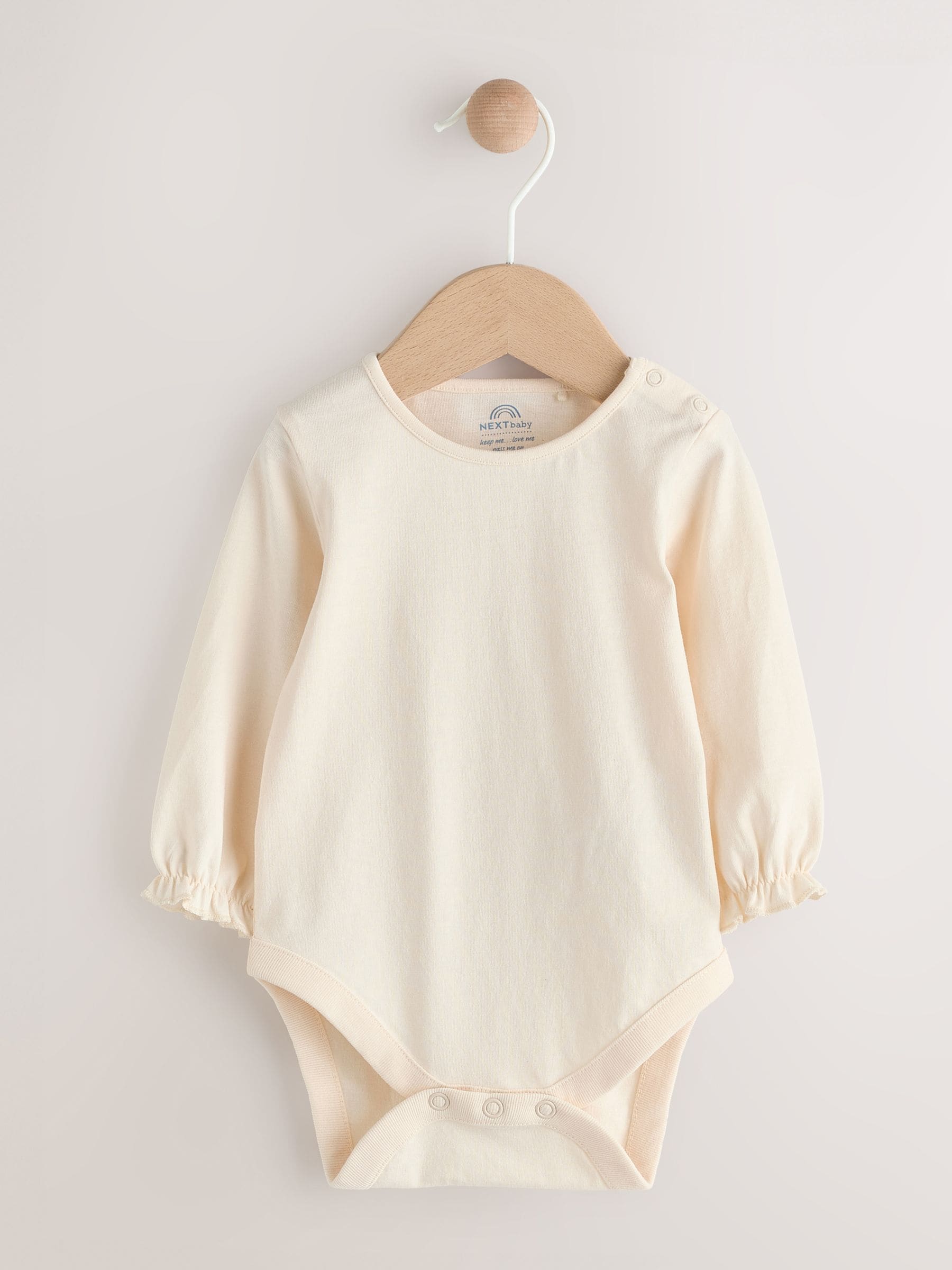 Blue Embroidered Denim - Babyset van bodysuit met lange mouwen & bretelbroek (0mnd -2jr)