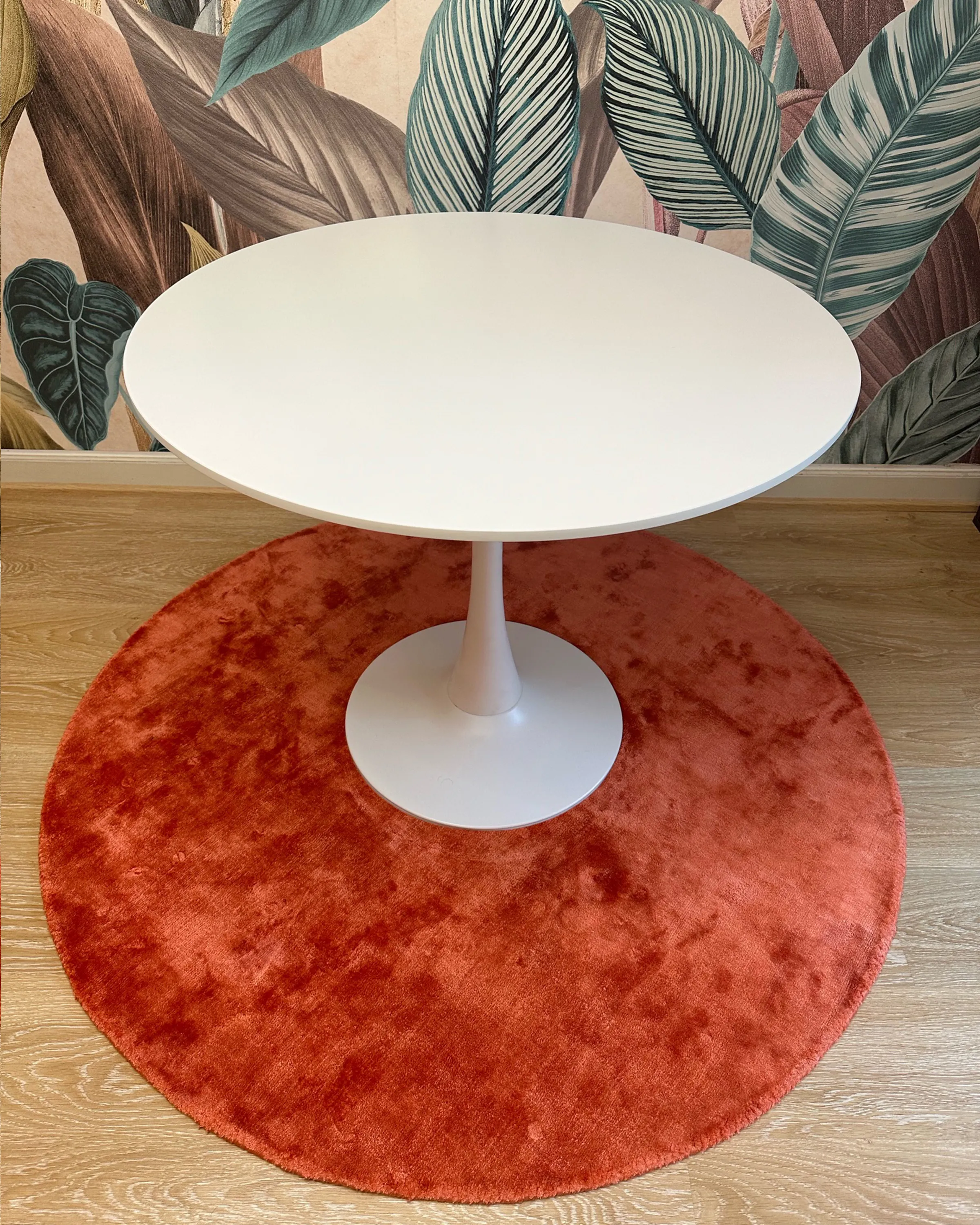 Vloerkleed GESI II Oranje ø 140 cm Viscose