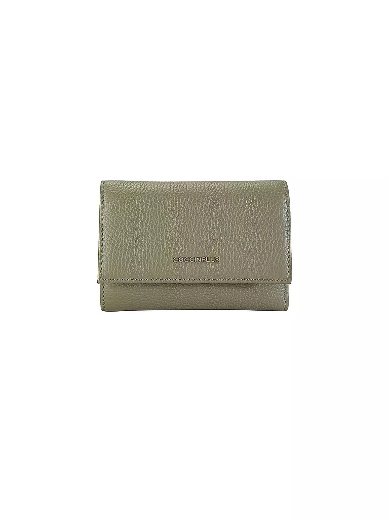 COCCINELLE Geldbörse METALLIC SOFT olive