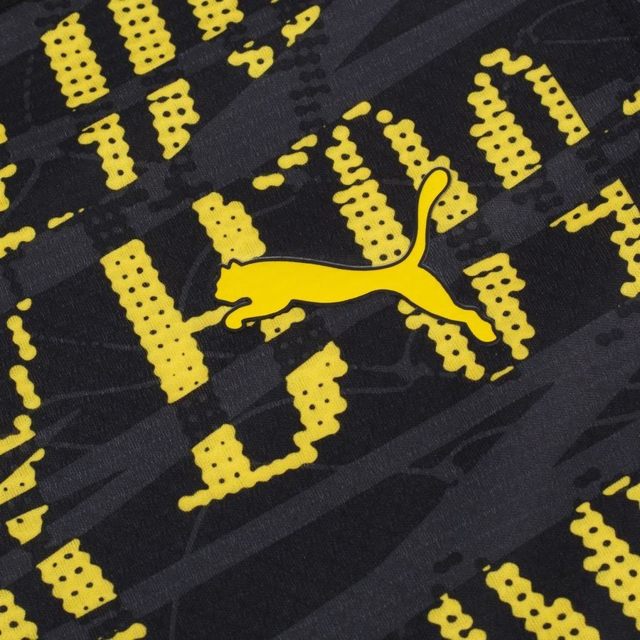 Dortmund Maillot d'Entraînement Avant-Match Fermeture Éclair 1/4 - Noir/Faster Yellow