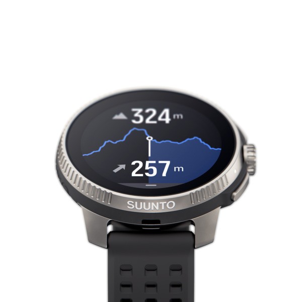 Suunto - Race Titanium Smartwatch - Charcoal