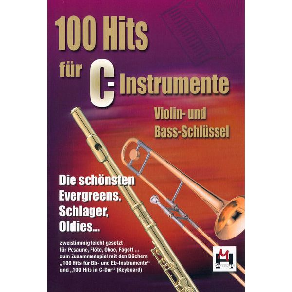 Hildner Musikverlag 100 Hits für C-Instrumente