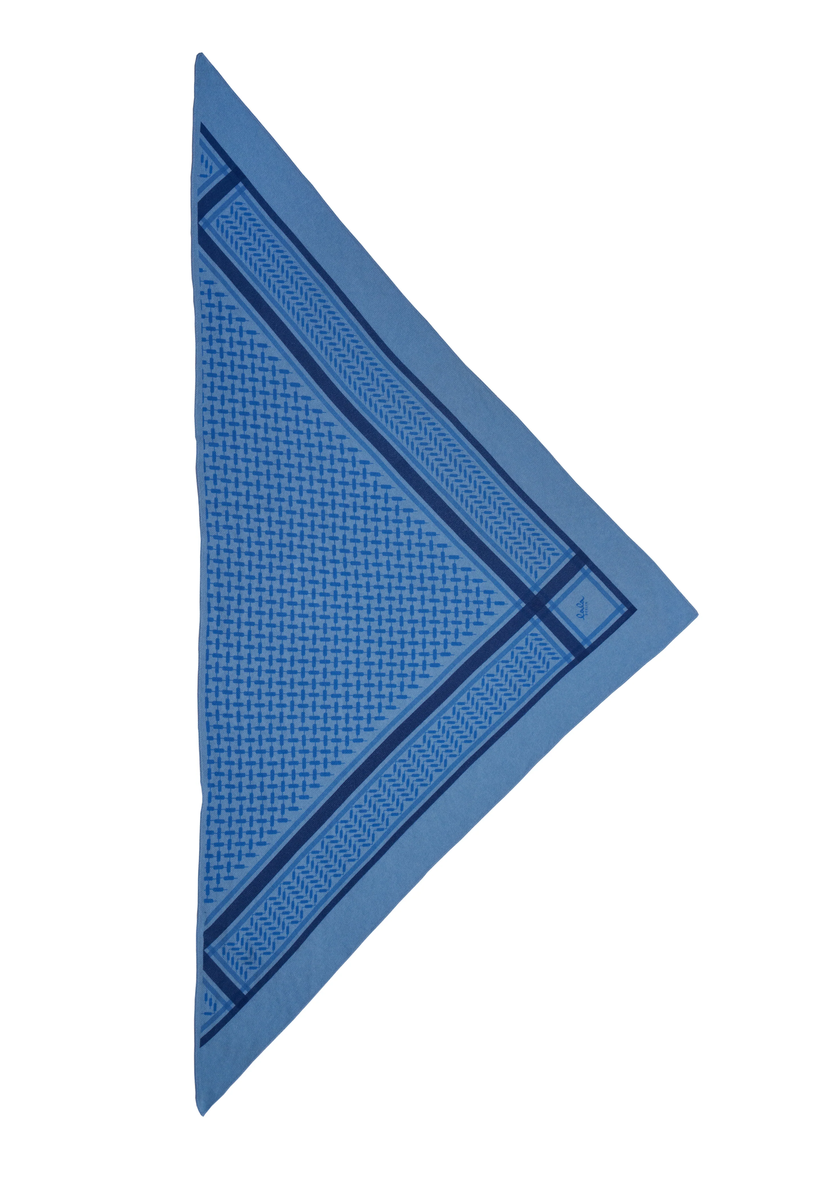 Lala Berlin  Triangle Trinity Classic M tørklæde- Dark Horizon Blue