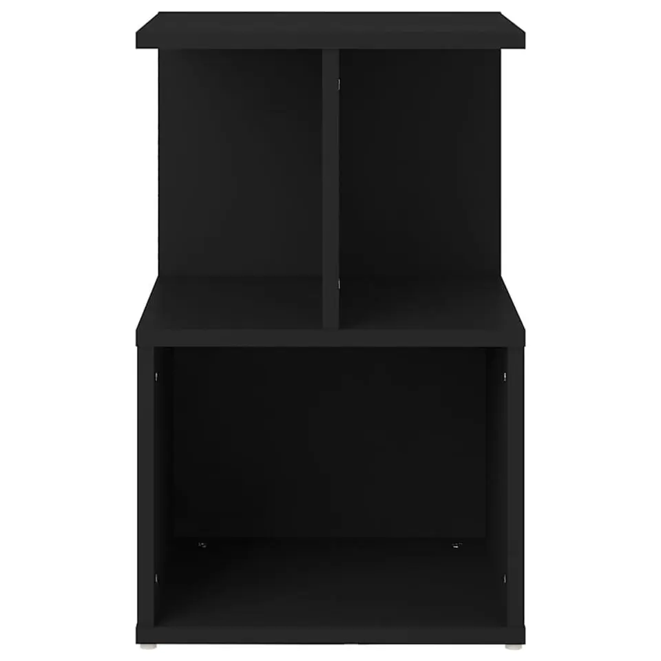 vidaXL - Nachtkastje - Zwart - Bewerkt hout - 2 stuks